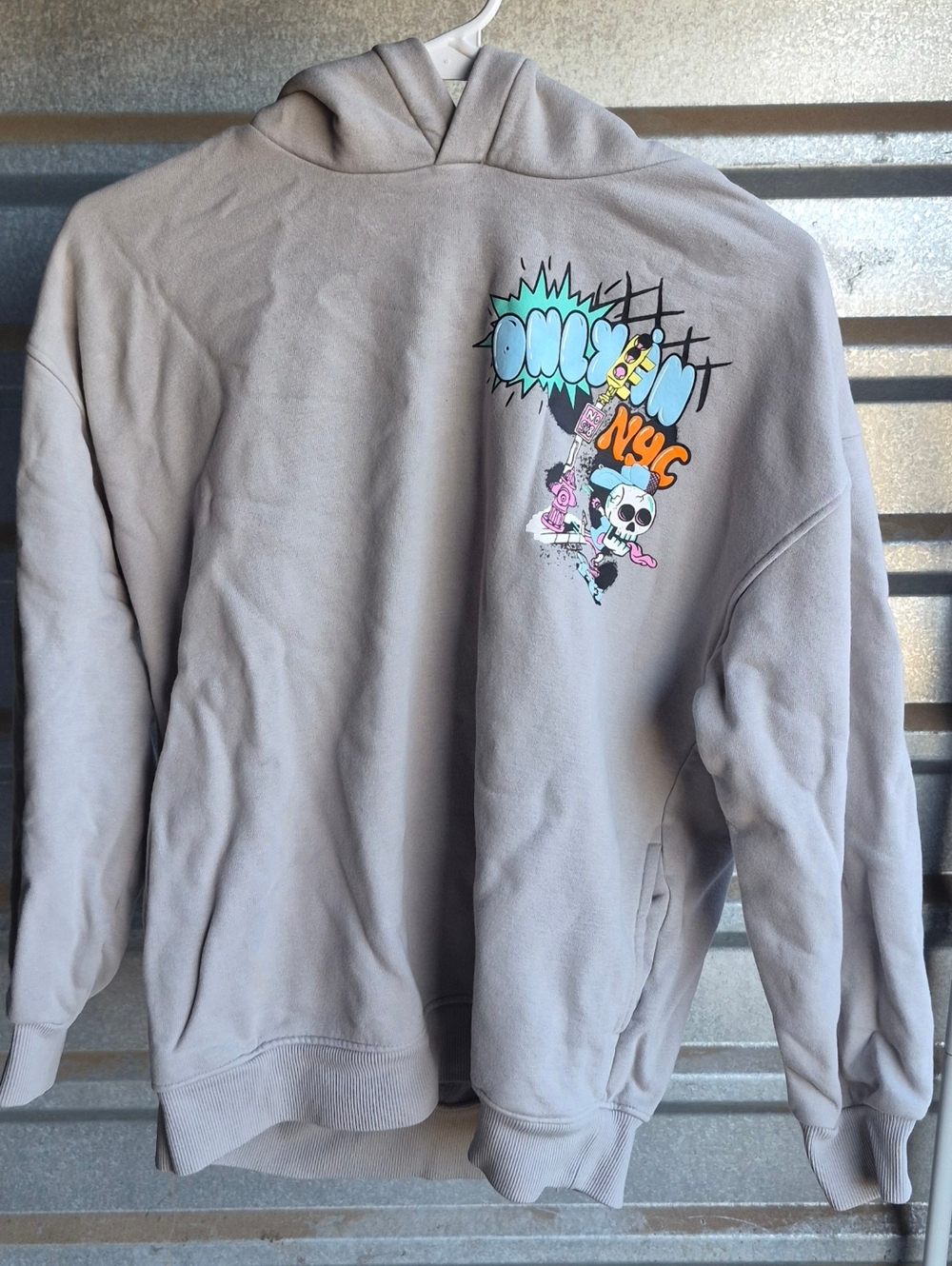 Boys "Only in NYC" Gray Hoodie by Next, 12 yrs
